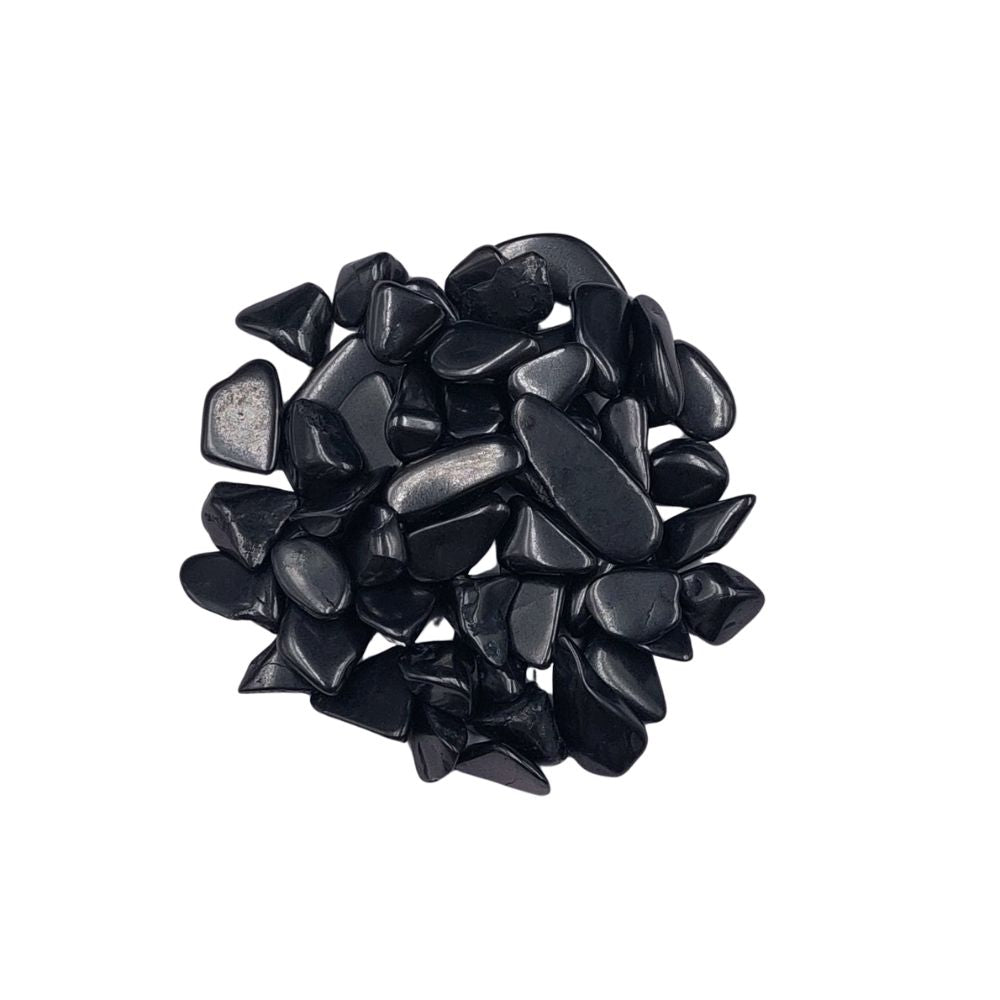 Shunguita "Shungite". Tamborileada Mini 1 pieza de 1 g Piedra maravilla protege, neutraliza y regenera