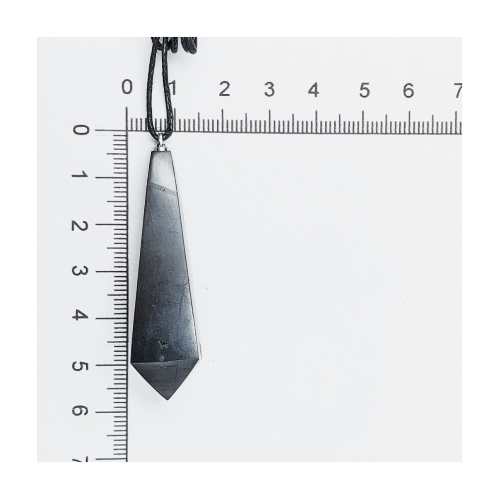 Dije Shunguita "Shungite Péndulo" 4 cm Sanación Protección