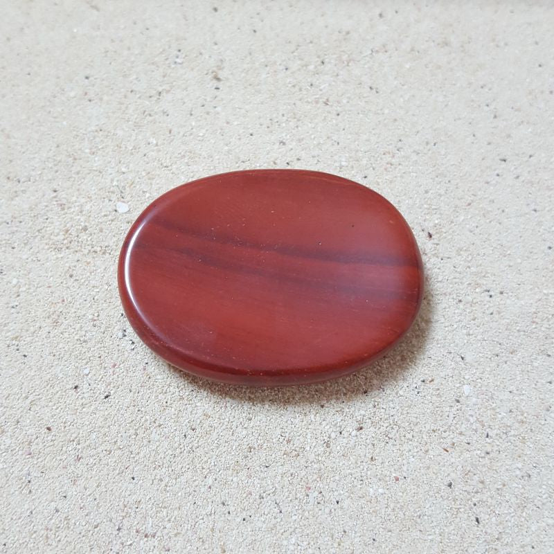 Jaspe Rojo "Worry Stone" Piedra de preocupación. Alivia enojo 3.5 - 4 cm x 2.8 - 3 cm - Caleidoscopio