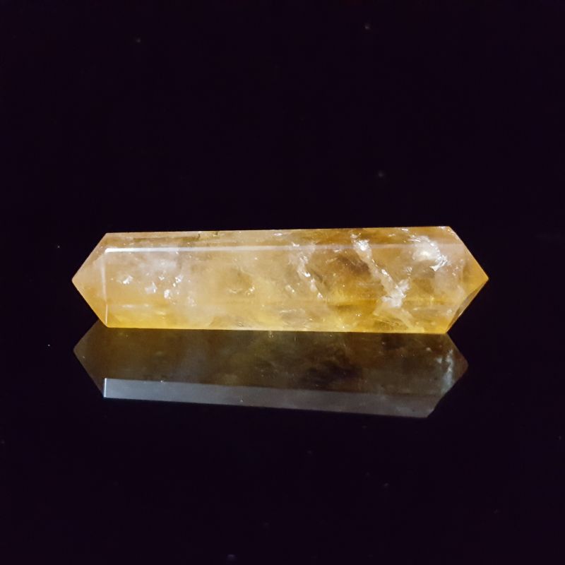 Calcita Dorada Vara Doble Punta 15 gr y 5 cm largo - Caleidoscopio