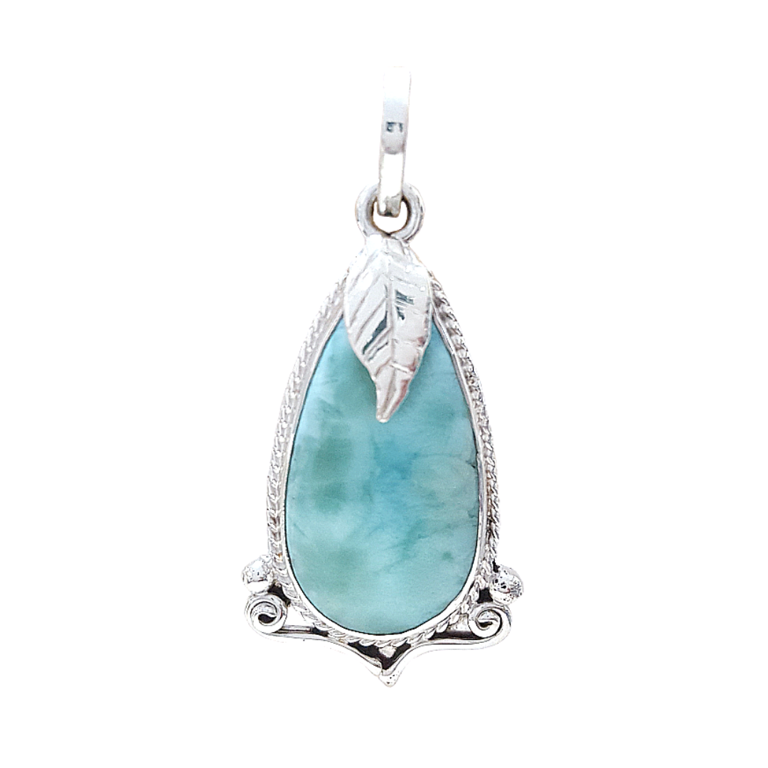 Dije de Larimar en Plata 925