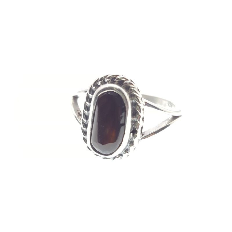 Anillo de Ágata de Fuego Plata 925 Mod 1514 - Caleidoscopio