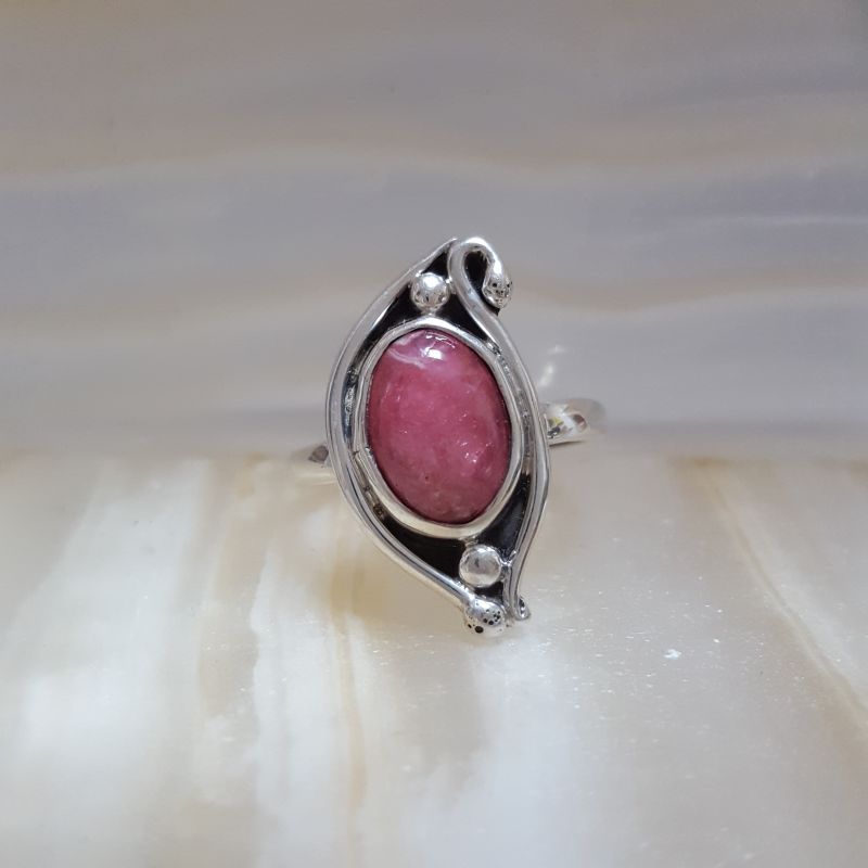 Anillo de Rodocrosita. Plata 925 Mod. 336 - Caleidoscopio