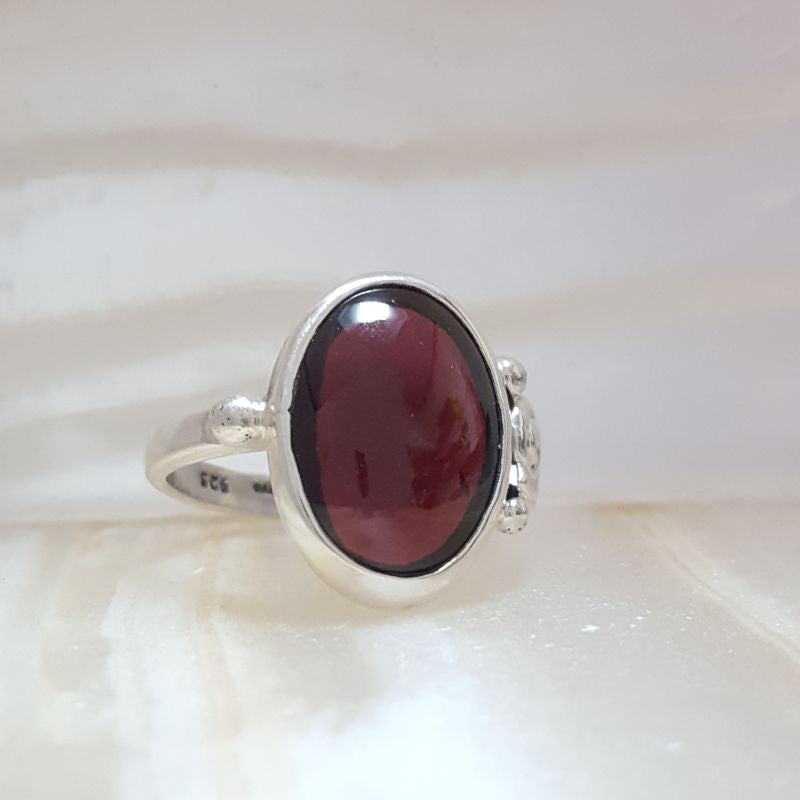 Anillo Granate. Plata 925 Medida 9 Mod. 347 - Caleidoscopio