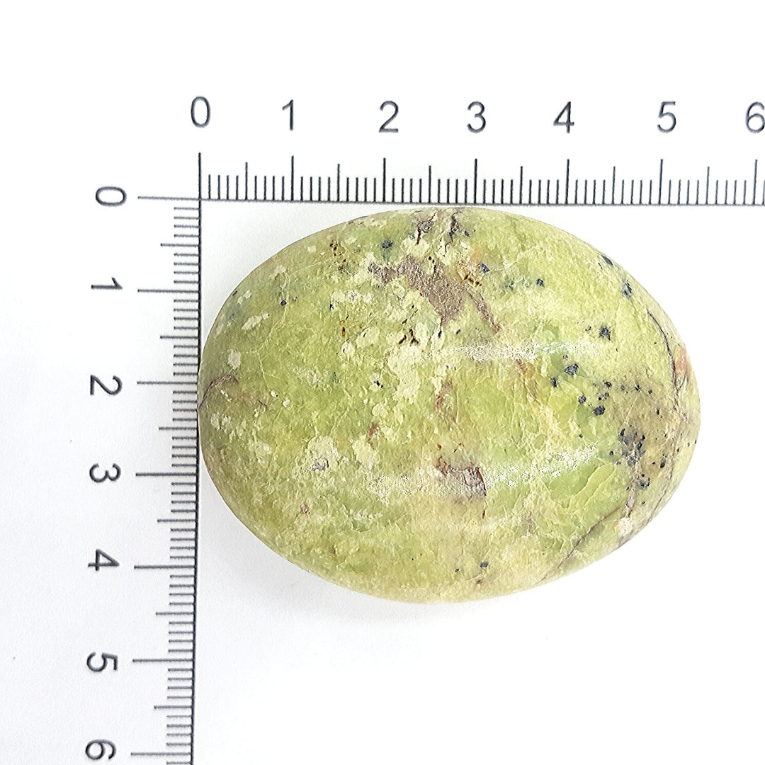 Ópalo Verde Palm Stone. Para la palma de la mano - Caleidoscopio