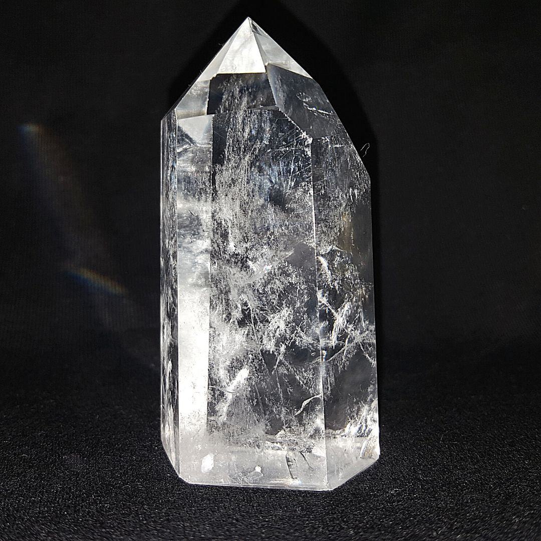 Cuarzo Blanco Cristal Punta Generador 163 - 173 g y 7.8 - 8 cm Altura