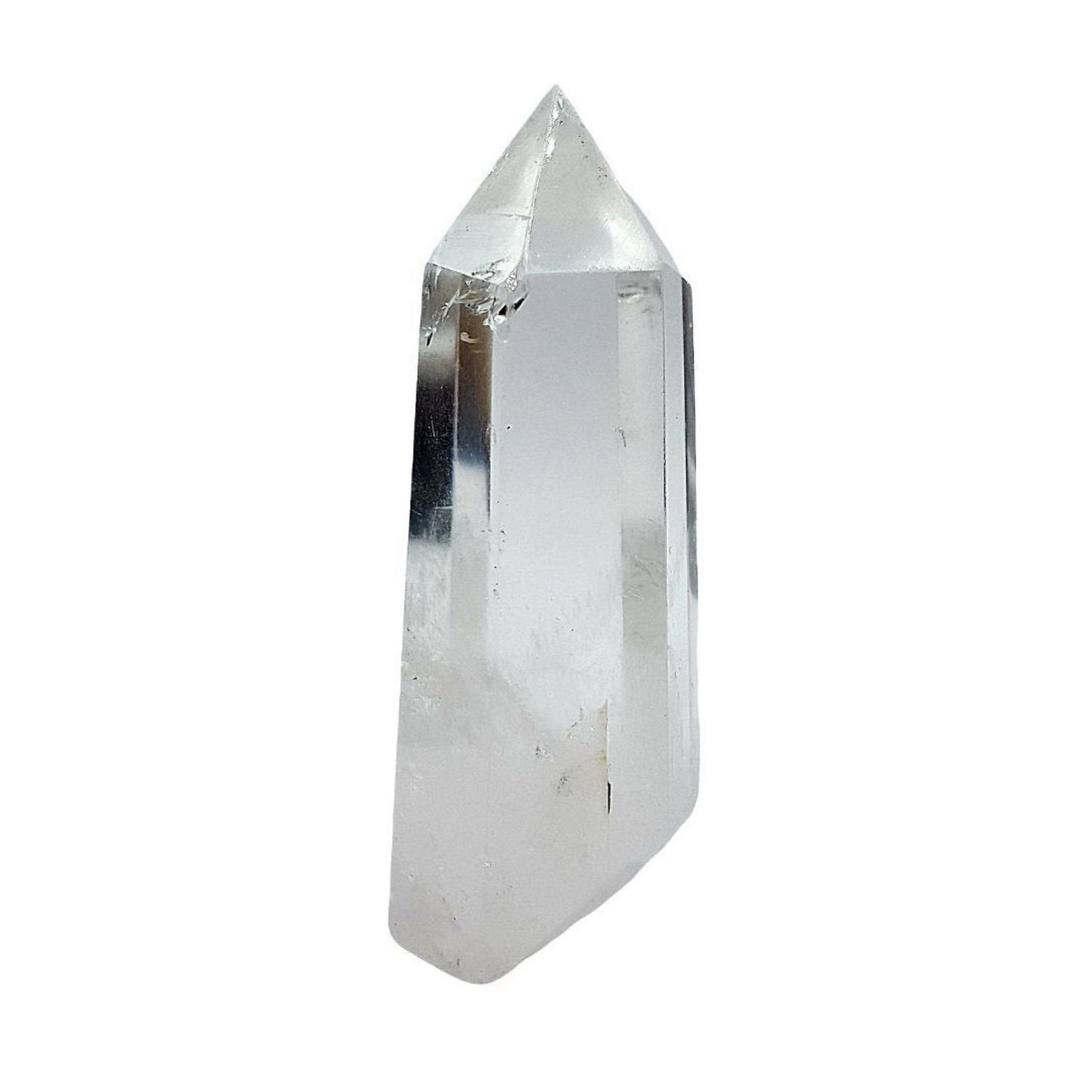Cuarzo Blanco Cristal Punta Generador 107 a 122 g * 7.6 - 8.2 cm Altura
