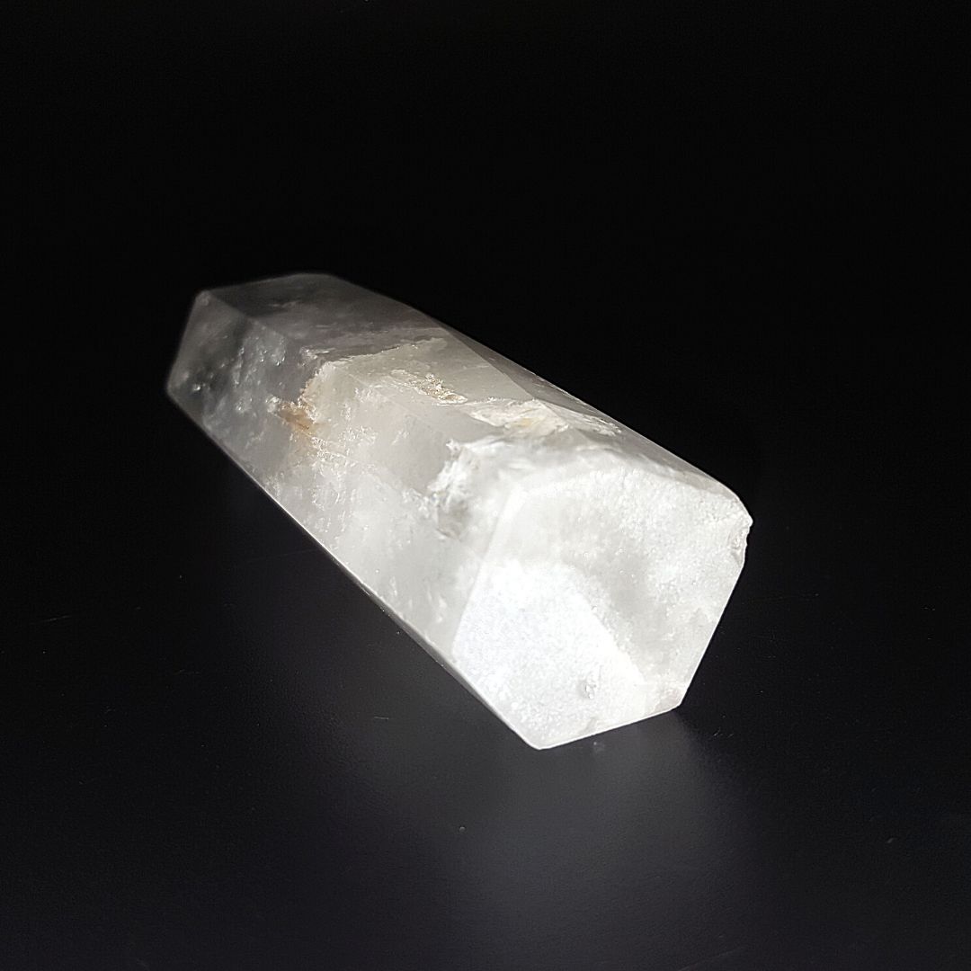 Cuarzo Blanco Punta Generador 104 g de 9 cm x 2.5 x 2.3 cm