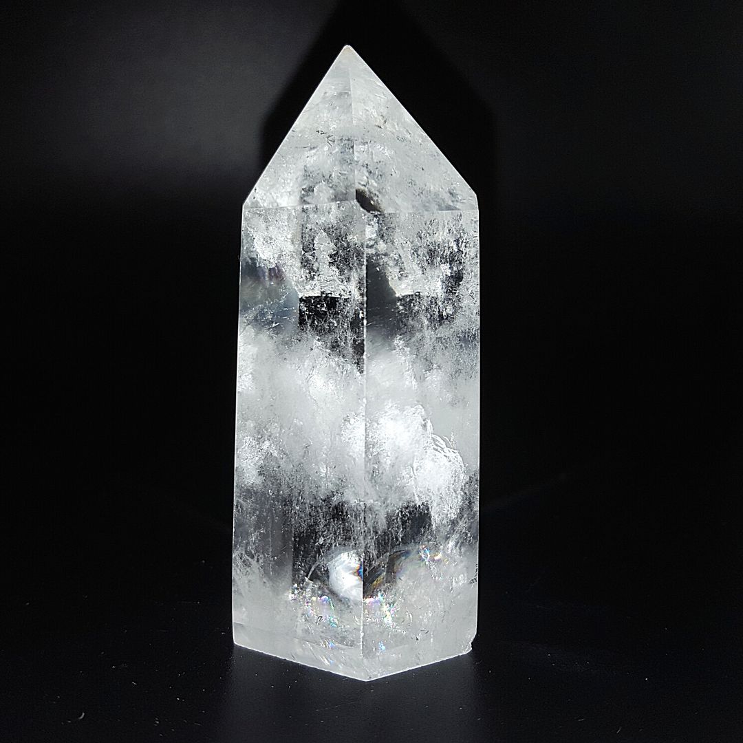 Cuarzo Blanco Cristal Punta Generador 121 - 138 g *7 cm altura