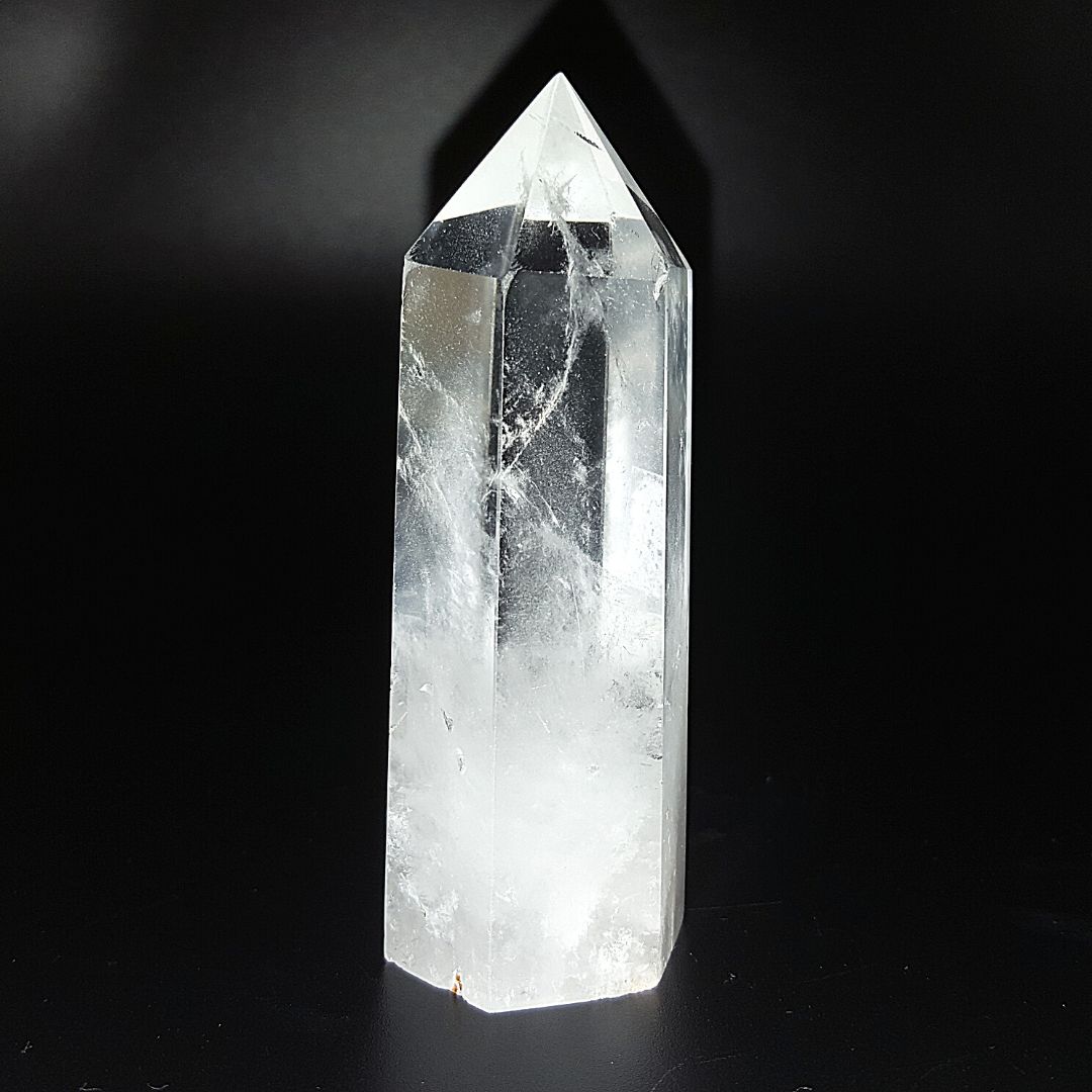Punta generador Cuarzo Blanco Cristal de 110 - 121 g y 8 cm altura