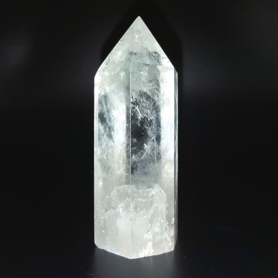 Punta generador Cuarzo Blanco Cristal de 110 - 121 g y 8 cm altura