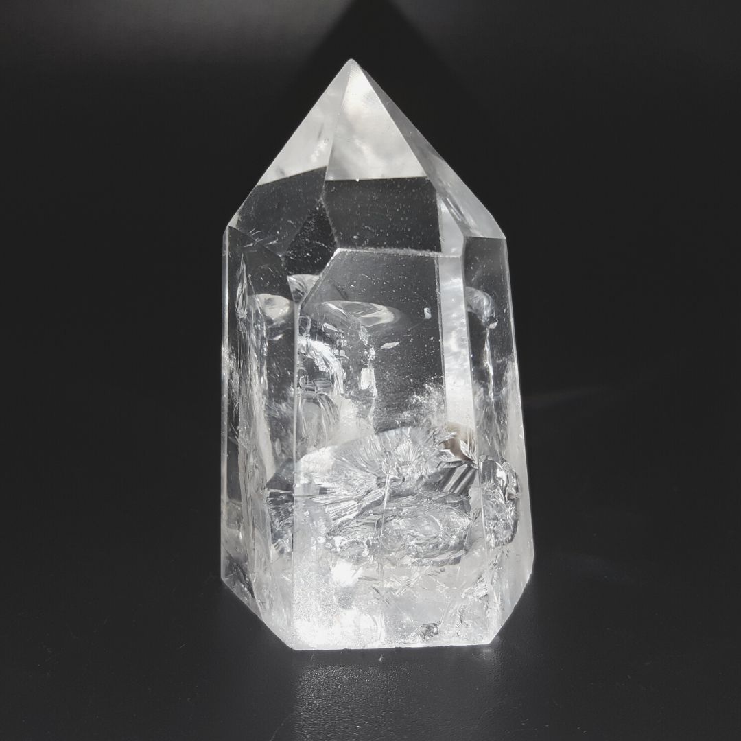 Cuarzo Blanco Cristal Obelisco 148-154 g * 6.6 cm altura