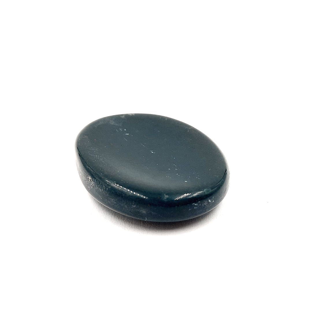 Worry Stone Heliotropo Piedra Sangre 3.5 cm x 2.8 cm