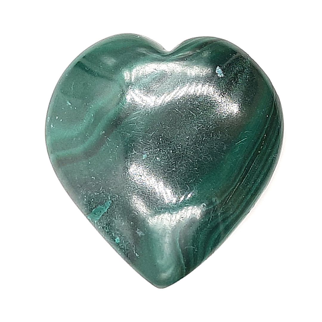 Auténtica Malaquita Corazón de 3 a 4 cm