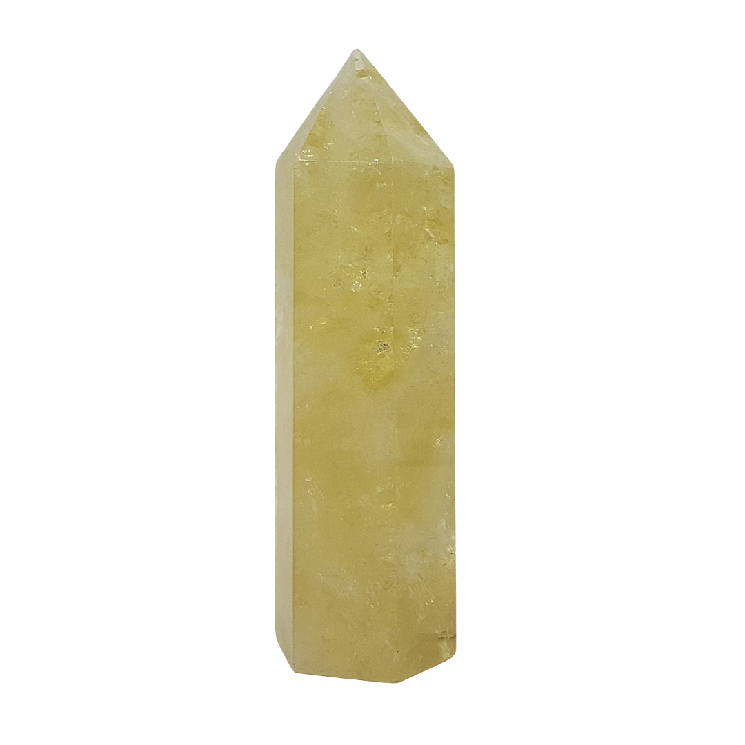 Punta Generador Cuarzo Citrino Natural 138 -143 g * 9 -10 cm altura * 3 * 2.5 cm