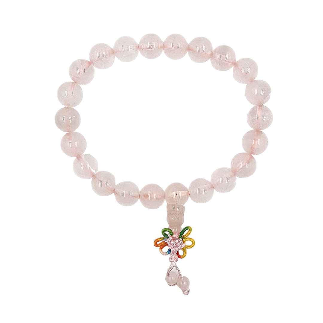 Japa / pulsera Cuarzo Rosa 8 mm.