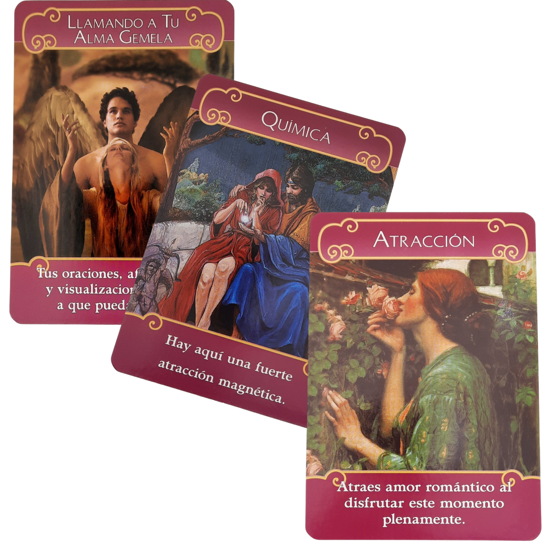 Los Ángeles del Romance Cartas del Oráculo y Libro. D. Virtue en ESPAÑOL