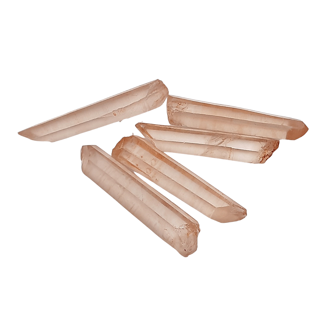 Cuarzo Semilla Lemuriano 6 cm x 1 cm Punta Natural en Bruto