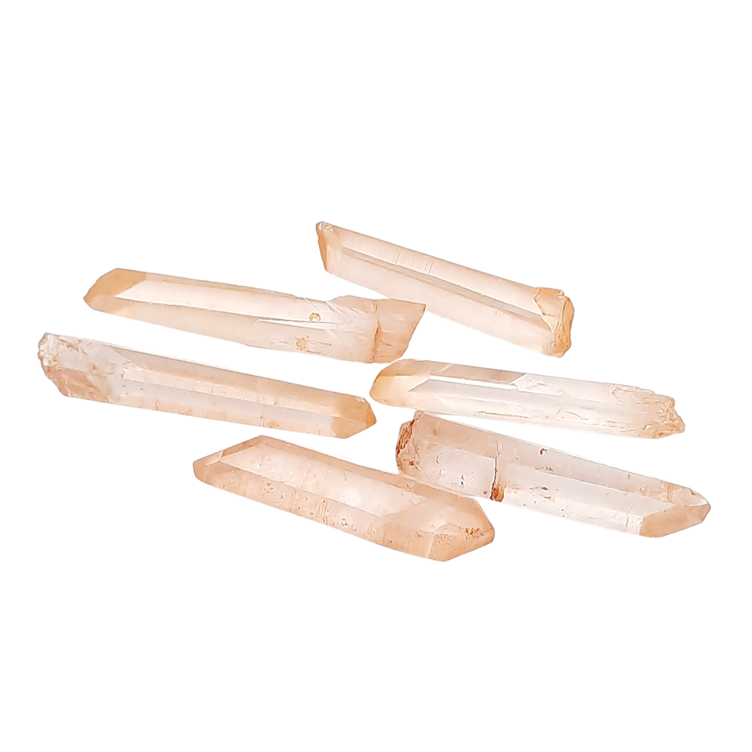 Cuarzo Semilla Lemuriano 6.5 a 7 cm x 1.5 cm Punta Natural en Bruto
