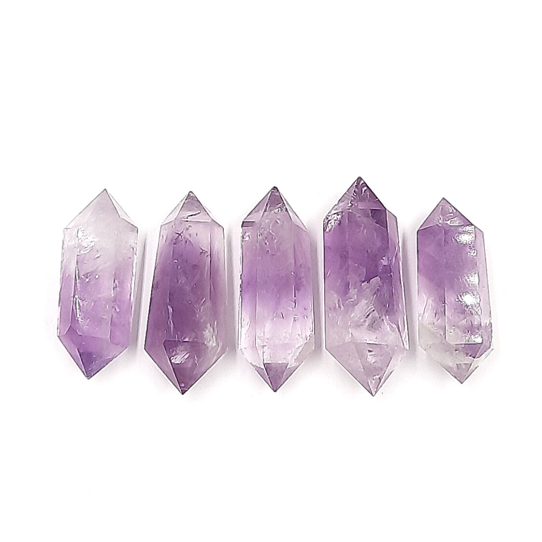Amatista Natural Doble Punta 4 - 5 cm