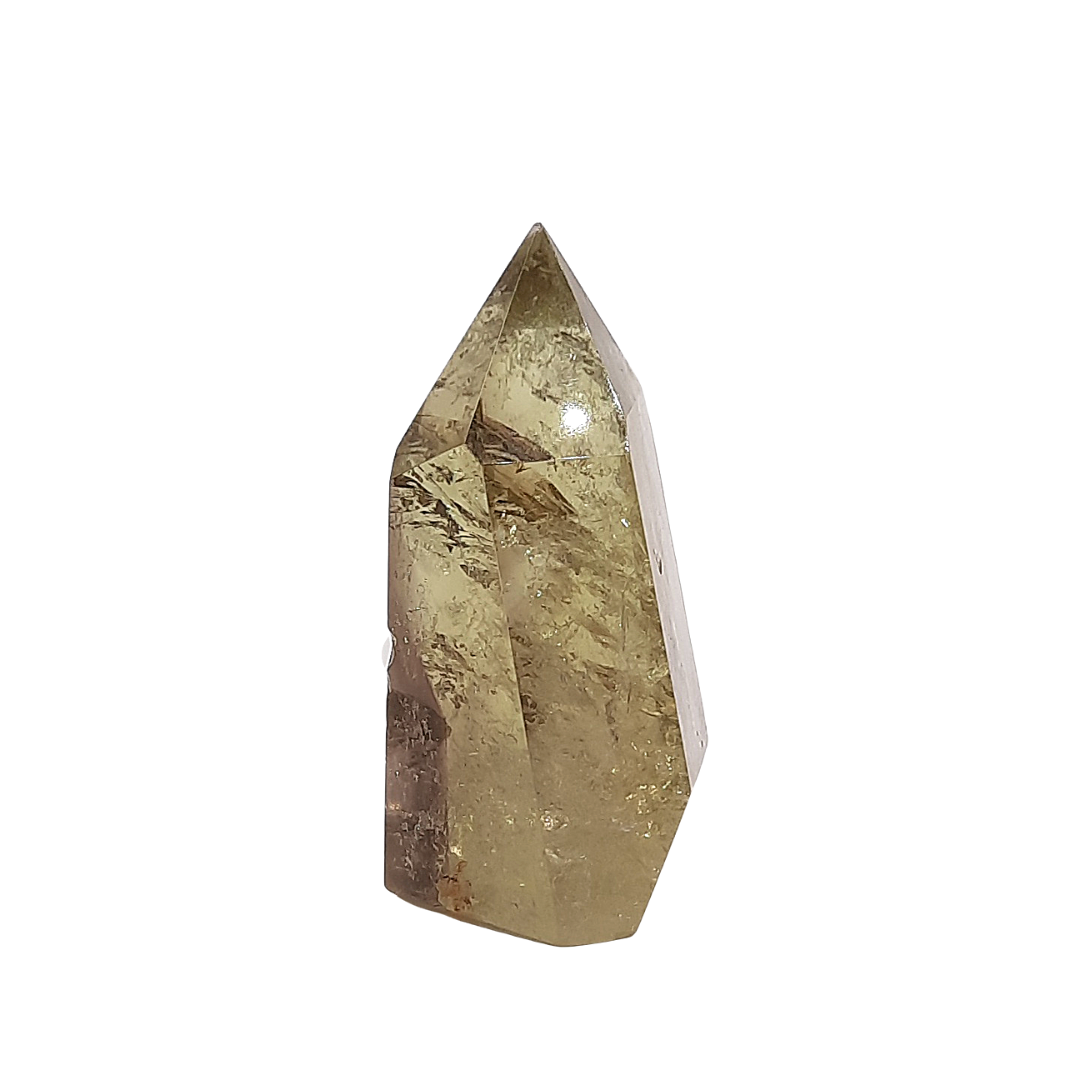 Punta Generador de Cuarzo Citrino Natural 95 g 5.5 cm altura
