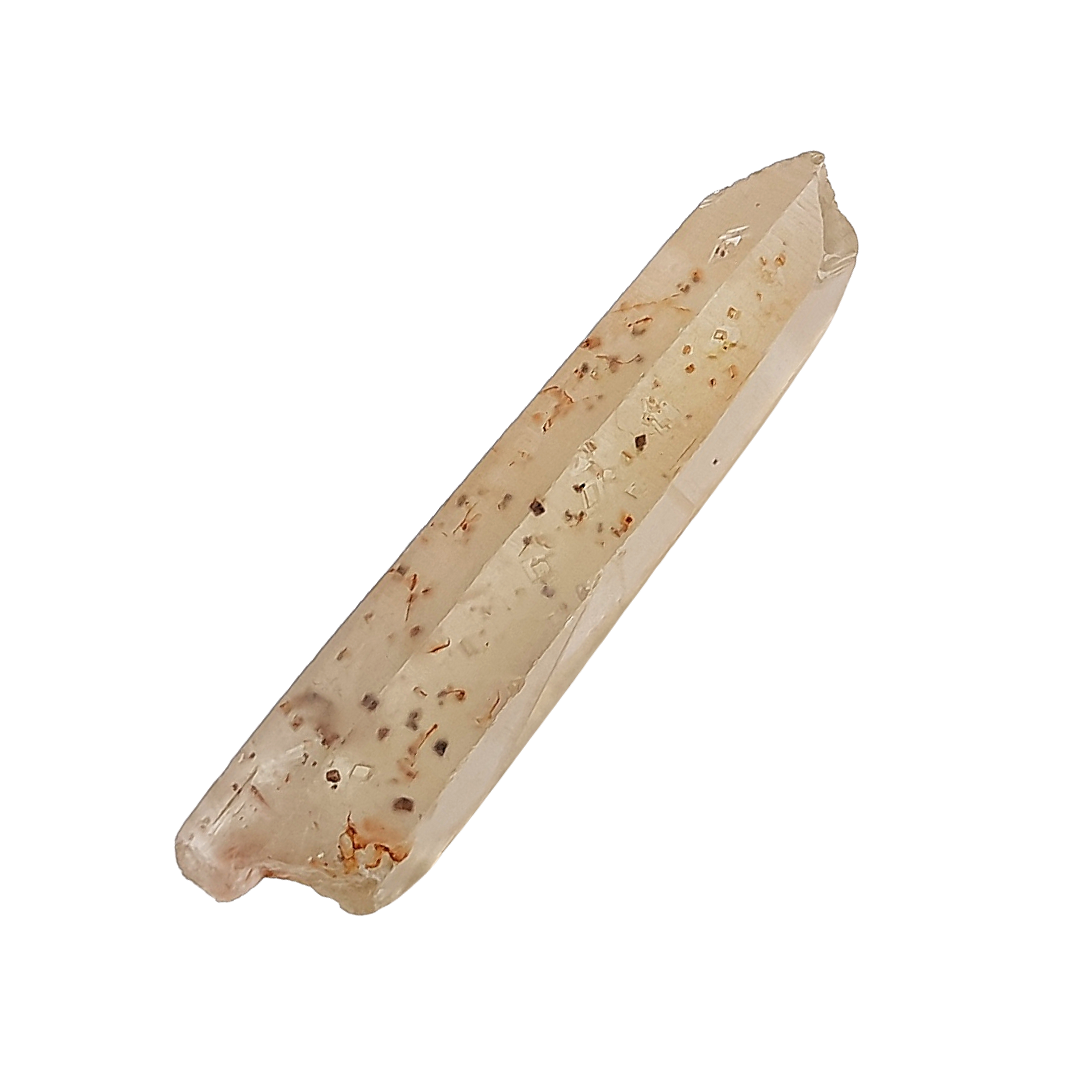 Cuarzo Lemuriano Citrino 6.5- 8 cm Punta Natural en Bruto