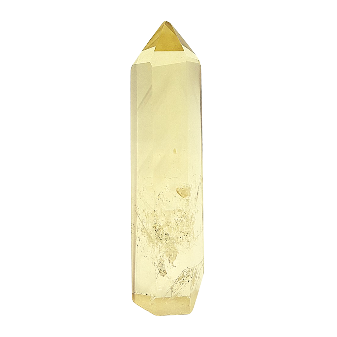 Punta Generador de Cuarzo Citrino Natural 53.6 gr 8 cm altura