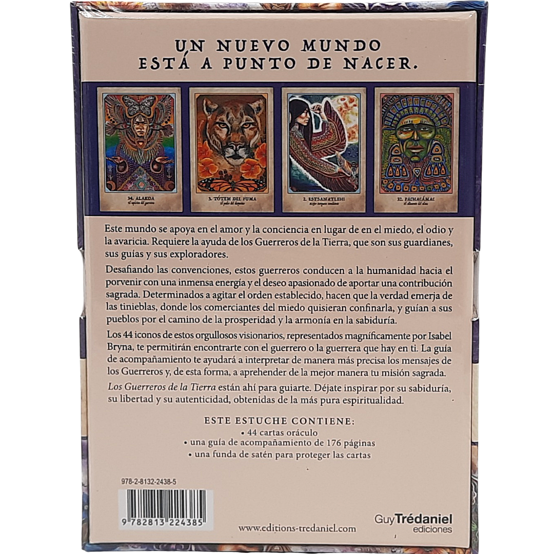 Oráculo de los Guerreros de la Tierra Cartas y Libro. Español Alana Fairchild.