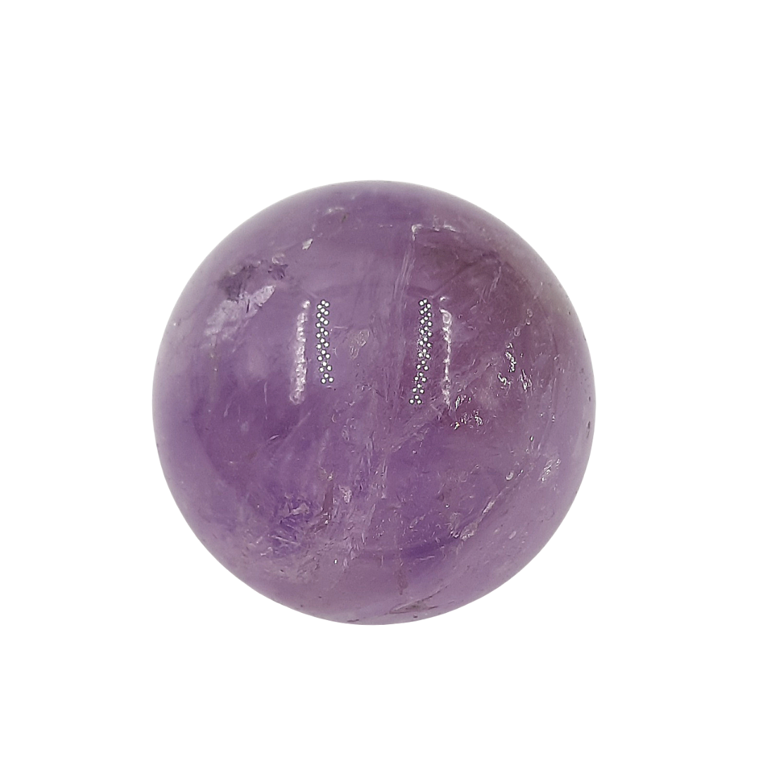 Esfera de Amatista de 3.8 a 4 cm de diámetro. 80 g