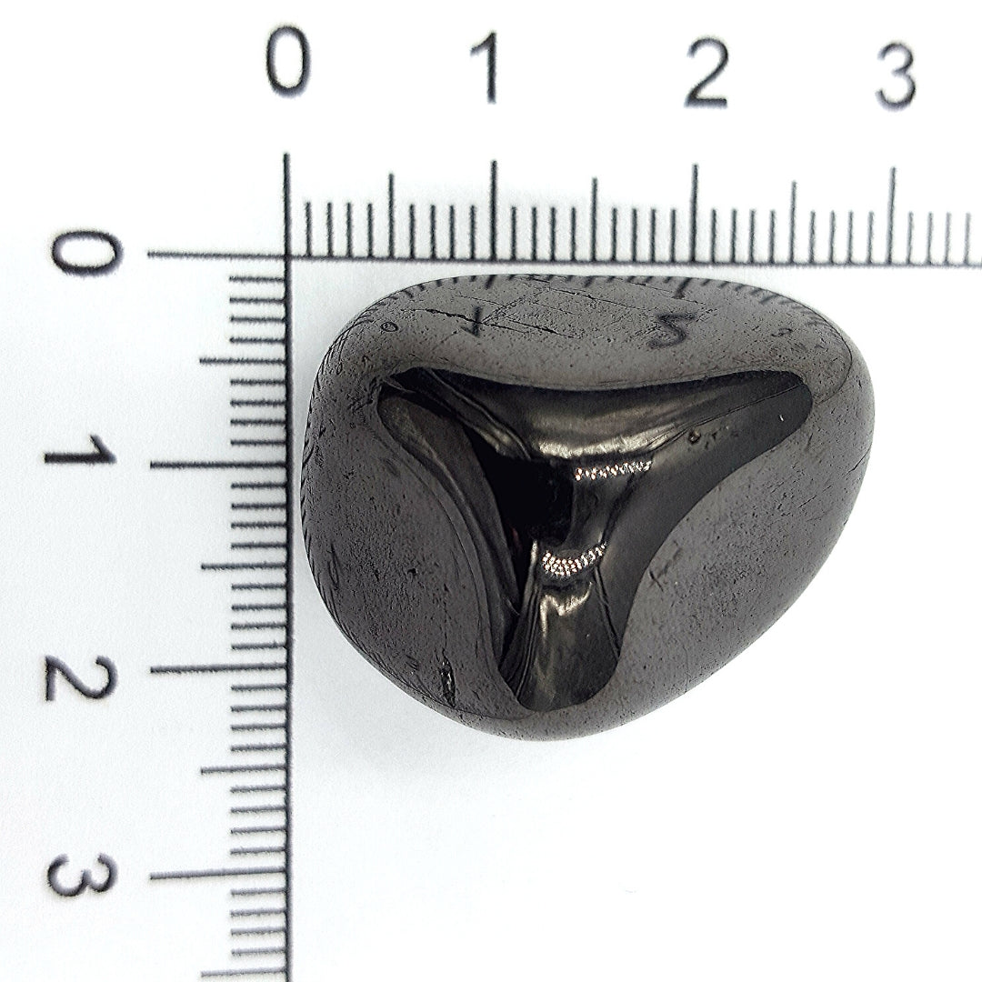 Jet / Azabache Piedra tamborileada GDE. Protección 1 pieza