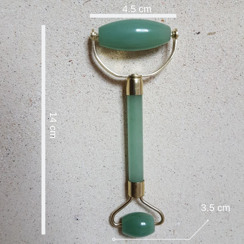 Rodillo Jade Verde Aventurina Primera Calidad Masaje Anti-envejecimiento Facial Tonifica - Caleidoscopio