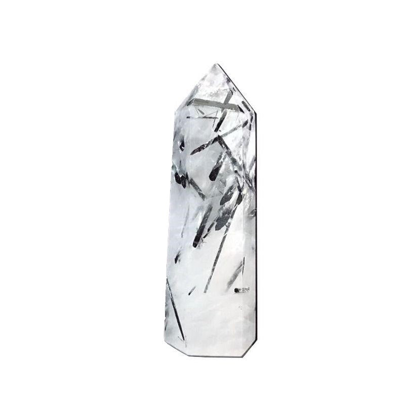 Cuarzo Turmalinado Punta 36 - 50 g x 5-6 cm de altura aproximada