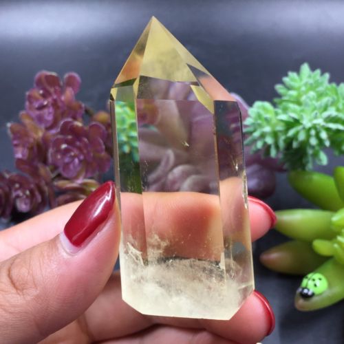 Punta Generador de Cuarzo Citrino Natural 59.3 gr 6 cm x 3 x 2.2 cm - Caleidoscopio