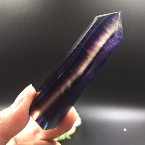 Fluorita Natural Vara 68.3 gr 8 cm Sanación Aprendizaje Organización - Caleidoscopio