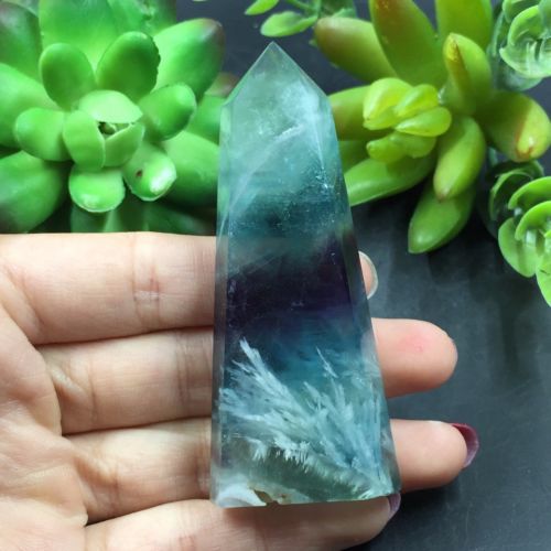 Fluorita Arcoíris Natural Vara 61-62 gr 7.5 cm Sanación Aprendizaje Organización - Caleidoscopio