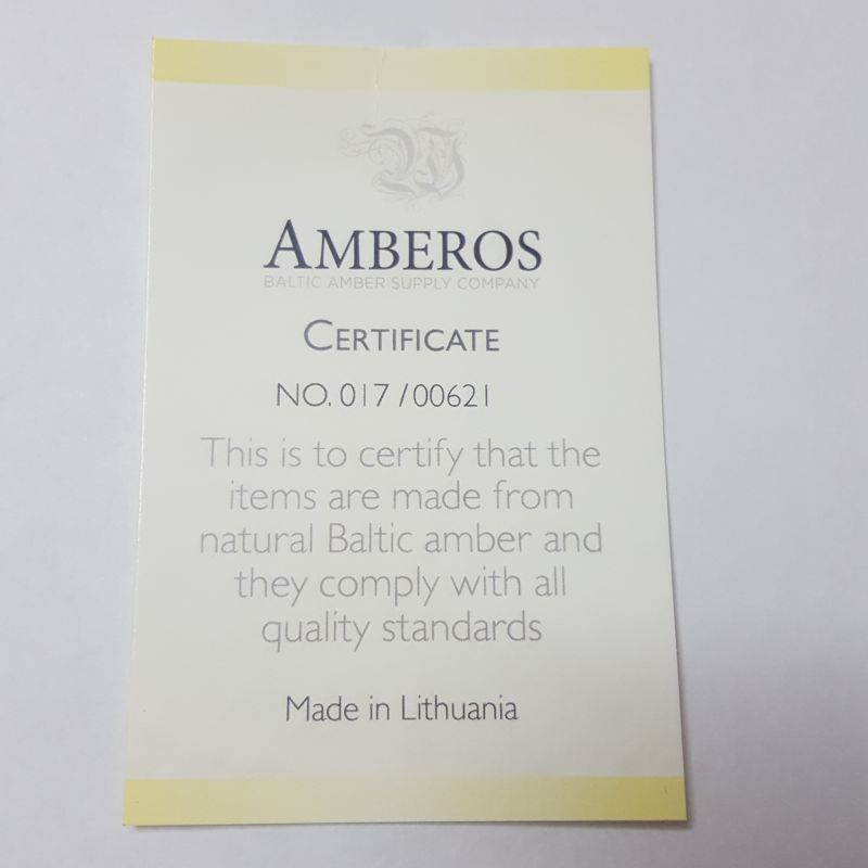 Pulsera Ámbar para Bebé con Certificado Dentición
