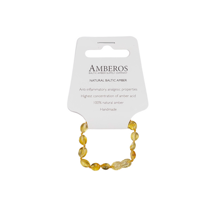 Pulsera Ámbar para Bebé con Certificado Dentición