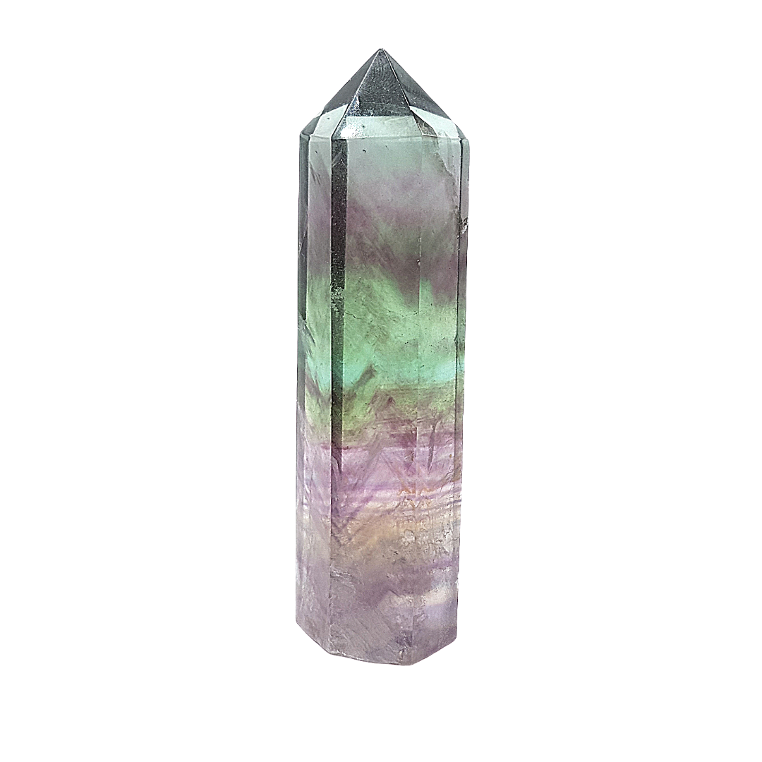 Fluorita Natural Vara 85 gr 7.7 cm Sanación Aprendizaje Organización