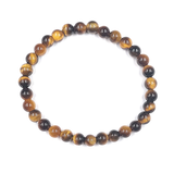 Pulsera Ojo de Tigre Cuentas de 6 mm. Motivación, Optimismo