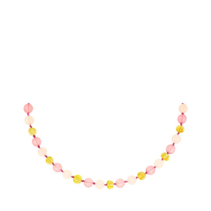 Pulsera Ámbar para Bebé con Jade y Cuarzo Rosa Certificado Dentición