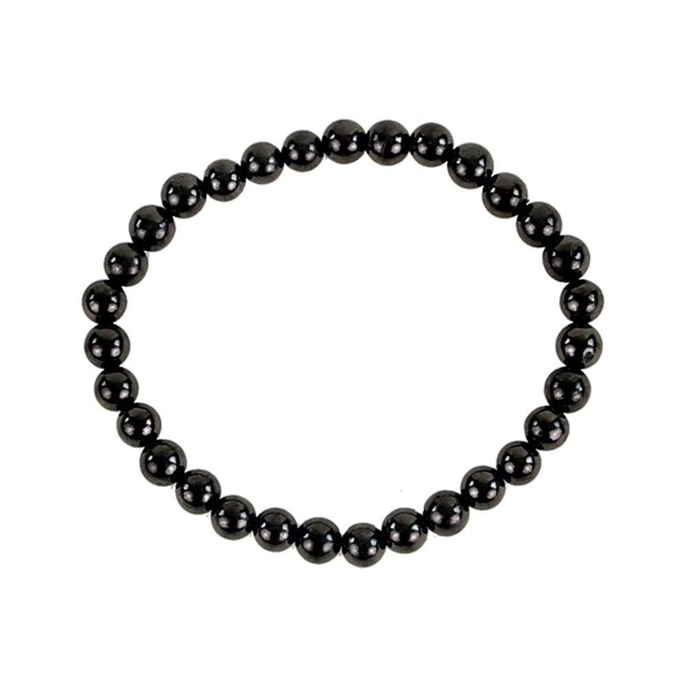 "Shungite" Pulsera Shunguita cuentas 6 mm y 17 cm Sanación Protección