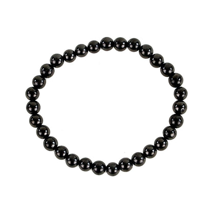 "Shungite" Pulsera Shunguita cuentas 6 mm y 17 cm Sanación Protección