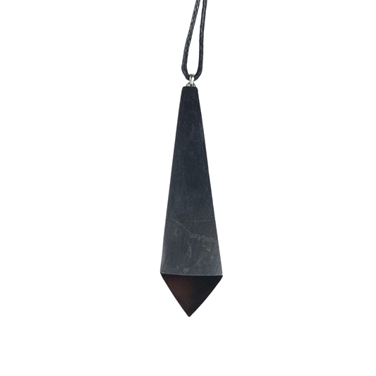 Dije Shunguita "Shungite Péndulo" 4 cm Sanación Protección