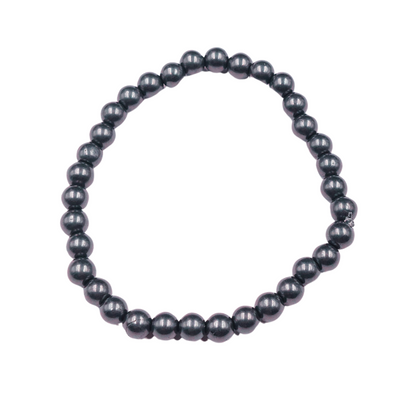 "Shungite" Pulsera Shunguita cuentas 6 mm y 17 cm Sanación Protección