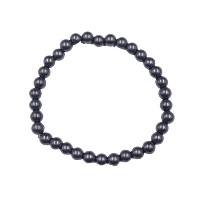 "Shungite" Pulsera Shunguita cuentas 6 mm y 17 cm Sanación Protección