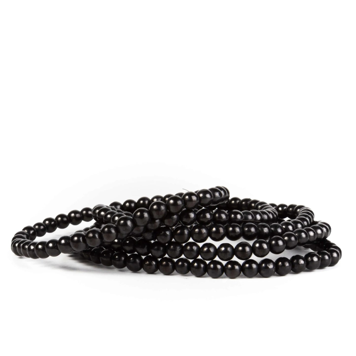 "Shungite" Pulsera Shunguita cuentas 6 mm y 17 cm Sanación Protección