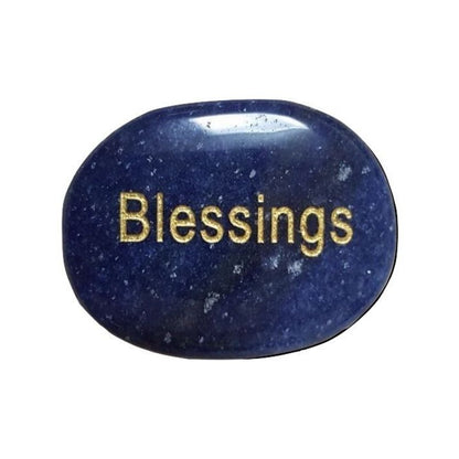 Piedra Natural Grabada. "Wish Stone" - Caleidoscopio