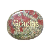 Piedra Natural Grabada. "Wish Stone" - Caleidoscopio