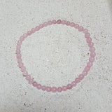 Pulsera Cuarzo Rosa Cuentas de 4 mm. Inspiración, compasión, amor - Caleidoscopio