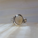 Anillo de Cuarzo Citrino Pulido. Plata 925 Med 7.5 Mod. 354 - Caleidoscopio